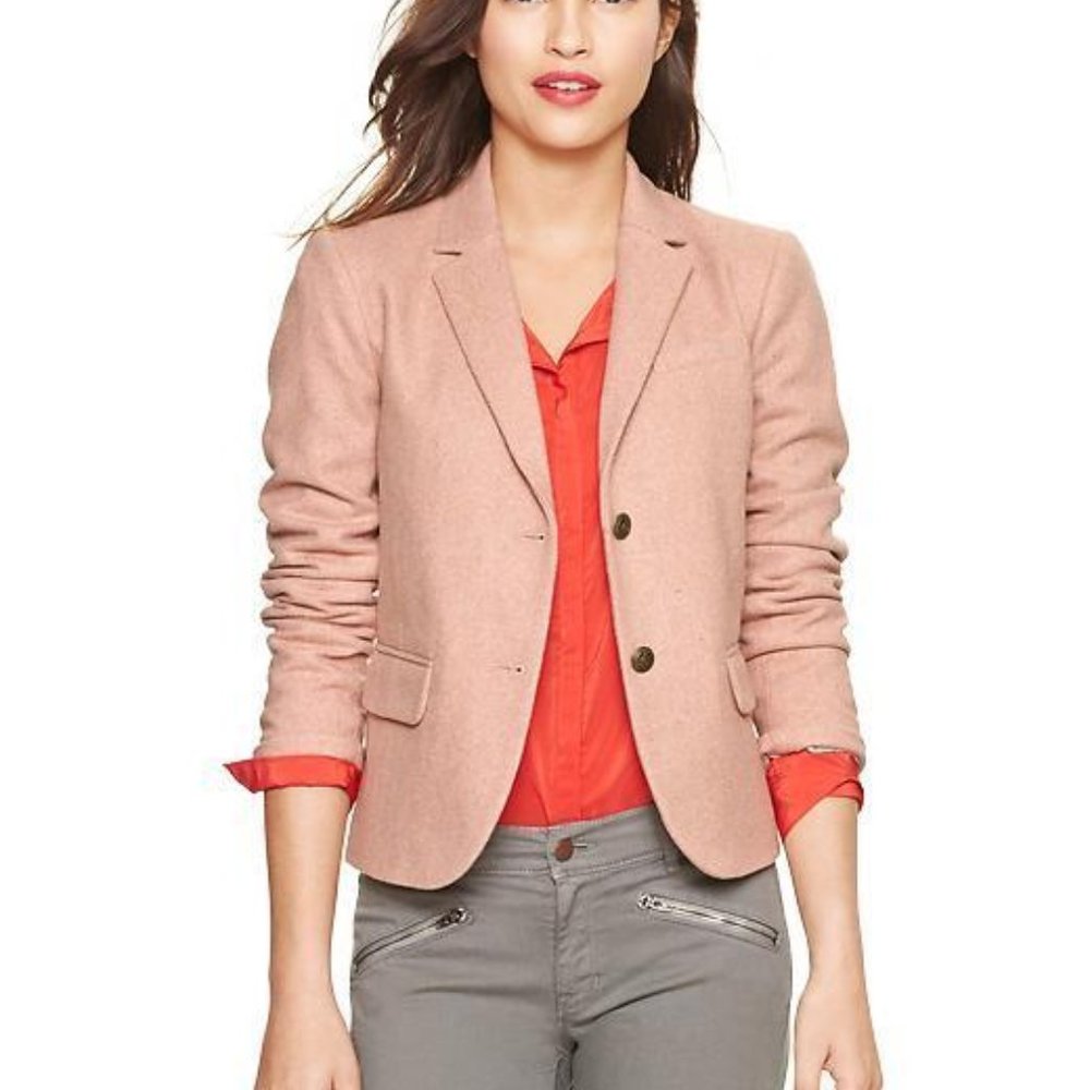 GAP Academy Pink Herringbone Blazer